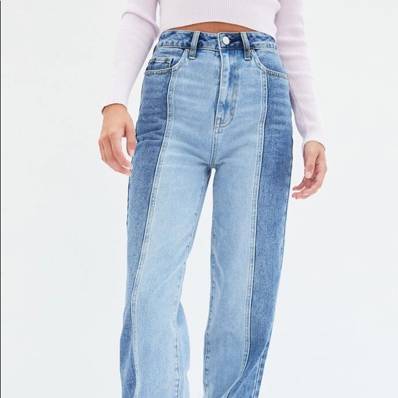 PacSun Two Panel High Waisted Straight Leg Jeans - Picture 4 of 6